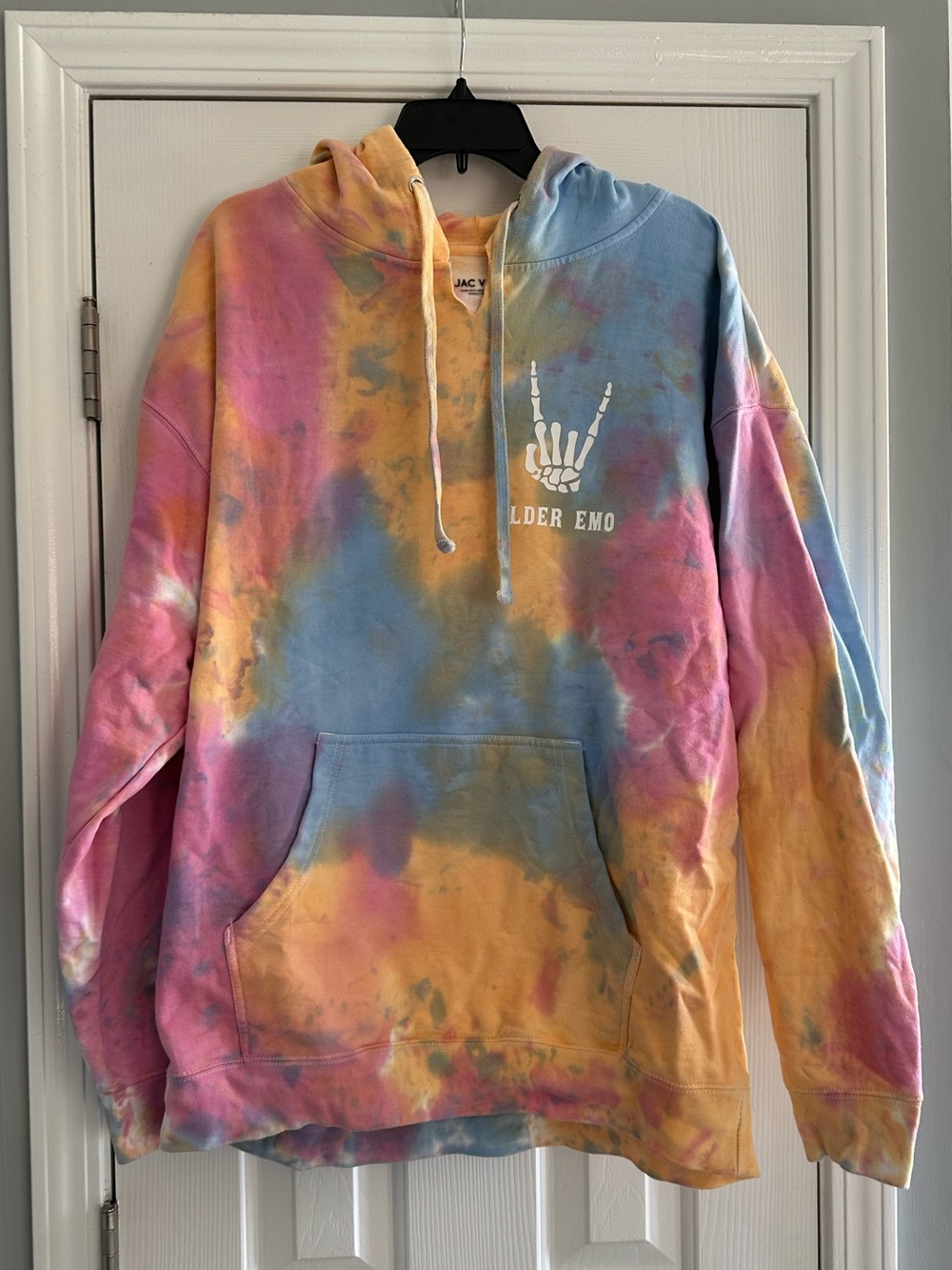 Jac Vanek Elder Emo Tie Dye Graphic Hoodie Sweatshirt 2X